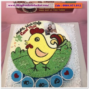 Bánh Sinh Nhật Con Gà Tuổi Dậu - V35